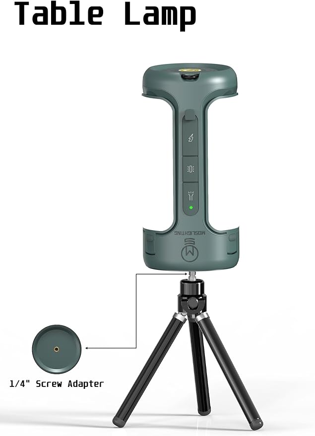 Foldable Camping Light Rechargeable Lantern, 10000mAh, Portable Flashlight, IP54 Waterproof, 1/4" Screw Adapter, 750LM, 5 Modes, LED Tent Light for Camping, Hiking, Fishing