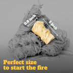 25pcs Fire Starter – Pine Wool & Natural Wax for Quick, Eco-Friendly Ignition of Grills, Fireplaces, Fire Pits & BBQs