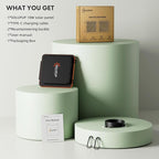 Solar Panels 10W Portable Foldable Solar Charger with 5V USB-A and USB-C Fast Charging Compatible with iPhone, iPad, Samsung, Power Banks, IPX5 Waterproof Perfect for Camping, Hiking, Outdoor