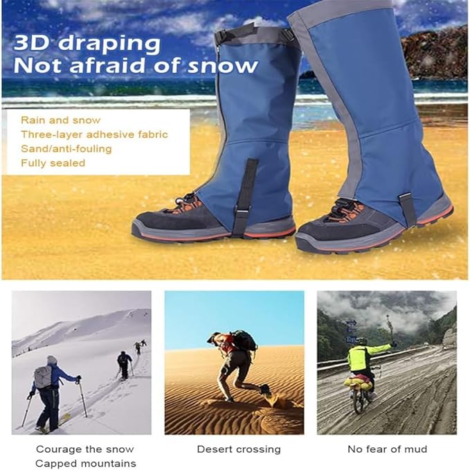 Leg Gaiters Waterproof Boot Gaiters for Hiking Walking Climbing Hunting Skiing