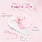 LAIKOU Skin Care Set JAPAN SAKURA Women Beauty Gift Sets Skin Care Kit with Cleanser, Toner, Serum, Eye Cream, Face Cream Travel Kit for Women Teen Girls Mom Daughter Birthday TSA-friendly Sizes 5pcs