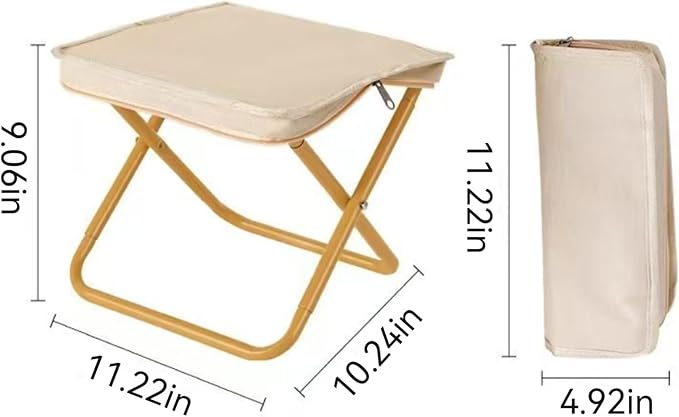 Outdoor Folding Stool Lightweight Foldable Chairs for Outside Waterproof Camping Stool Portable Seating Durable Comfortable Breathable Easy to Carry Perfect for Queuing Hiking and Picnics