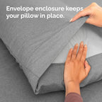 Pillowcases - Ultra Soft Hotel Quality Pillowcase Covers - Comfy, Cozy & Wrinkle Free - Shrinkage and Fade Resistant - Machine Washable Pillow Protectors - (King, Heathered Grey, 4 Piece Set)