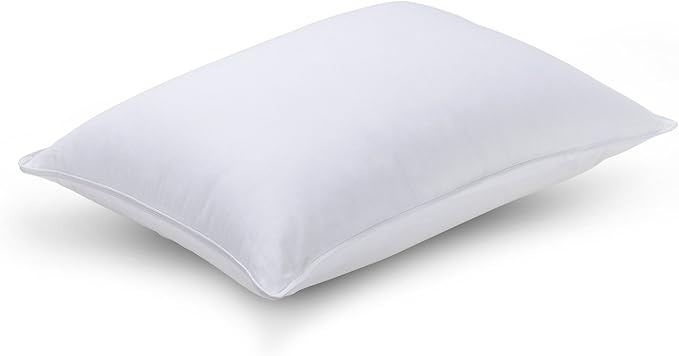 Sleep Innovations 2-in-1 Memory Foam Pillow and Alternative Down Fiber Fill, Standard Size, Side, Stomach, and Back Sleepers, Soft-to-Medium Support
