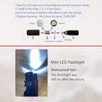 8.5" Military Outdoor Hunting Camping Pocket Knife, 7 in 1 Multi-Function Folding Knives with Fire Starter LED Light Seatbelt Cutter Glass Breaker Bottle Opener Tactical Blade (Black)