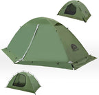 1/2 Person Backpacking Tent for 4-Season - Winter Waterproof Tent for One Person, Lightweight Camping Gear for Backpacking, Easy Set Up Cold Weather Essentials by Underwood Aggregator