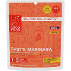 GOOD TO-GO Pasta Marinara (Single Serving) |Camping & Backpacking Food | Just Add Water Backpacking Meals | Good To-Go Dehydrated Meals Taste Better Than Freeze Dried Food