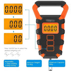 Portable Luggage Scale, 50KG Digital Fishing Scale with Ruler Portable Travel Luggage Weighing Scale Digital Fishing Scale Kitchen Food Scale