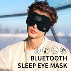 Heated Eye Mask with Bluetooth Headphones SYPVRY Wireless Sleep Eye Mask Headphones for Sleeping with Temperature & Timer Control, Warm Eye Compress USB Heated Mask for Dry Eyes Style, Black