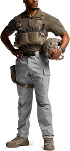 CQR Men's Tactical Pants, Water Resistant Ripstop Cargo Pants, Lightweight EDC Work Hiking Pants, Outdoor Apparel