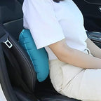 2Pcs Inflatable Camping Travel Pillow Compressible Compact Comfortable Ergonomic Inflating Pillows for Neck & Lumbar Support While Hiking Camping Backpacking Working(Blue)