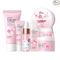 Japan Sakura Skincare Set 7PCS-Teenage Skin Care Set-Skin Care for Teens 10-12-Skincare for Girls 10-12-Teen Skin Care Kit with Cleanser,Face Cream,Mud Mask,Eye Cream (One Size, Starter Moiturizing)