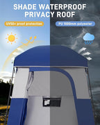 KingCamp Shower Tent, Portable Privacy Tent Outdoor Camping 1/2 Room Toilet Tents with Shower Bag & Dressing Room for Beach, Camping & Hiking