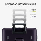 NINETYGO Carry On Luggage 22x14x9 Airline Approved, 20 Inch Suitcase with Front Compartment, Lightweight PC Hard Shell, Cup Holder, Clamshell, TSA Lock, Spinner Wheels (Blackcurrant Oolong)