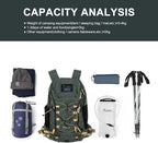 MOUNTAINTOP Hiking Backpack 35L Travel Backpack Lightweight Daypack for Men&Women Outdoor Camping
