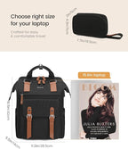 LOVEVOOK Laptop Backpack Women, Teacher Work Backpack with Laptop Compartment, Nurse Bags Computer Backpack Purse for Women Business Travel College Laptop Bag Daypack, 15.6 Inch, Upgraded