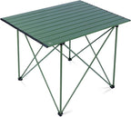iClimb Ultralight Compact Camping Folding Table with Carry Bag (Reinforced Green - XL)