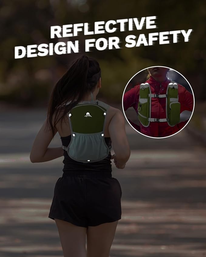 Running Vest for Women and Men, Hydration Running Backpack, Runners Vest, Hydration Vest for Walking, Marathon, Hiking