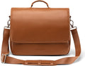Nordweg Workday Briefcase NW053B – Full-Grain Leather Laptop Bag 15.6" – Office Shoulder Messenger for Work, Study, Travel