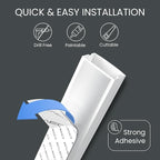 Cord Covers for Wires on Wall - 300in Cable Management Cable Hider - Cord Hiders for TV On Wall - Paintable Cable Concealer - Wire Covers for Cords - 20X (L16 x W0.95 x H0.5) - Medium | White