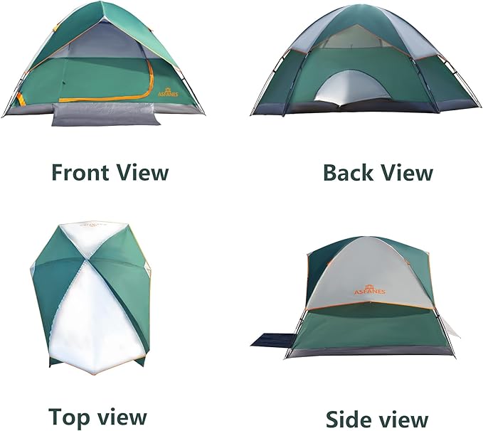 2-12 Person Tents for Camping Waterproof, Backpack Double Layer Tents, Perfect Picnics, Fishing and Backyard Camping