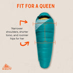 Kelty Cosmic 20 Down Mummy Sleeping Bag for Backpacking, Campers, 550 Fill Power, Recycled Fabrics with PFAS-Free DWR, Designed in Sunny Colorado,