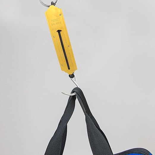 ABOOFAN 2pcs Portable Mechanical Hanging Scale 50kg High Accuracy Vertical Spring Hook Scale with Tray Handheld Food and Luggage Weighing Tool for Outdoor and Produce