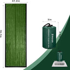Zmoon Emergency Sleeping Bag Survival Bag, Portable Waterproof Thermal Bivy Sacks,Bivvy Bags,Camping Mylar Sleeping Bag Survival Gear Emergency Blankets Survival Shelter