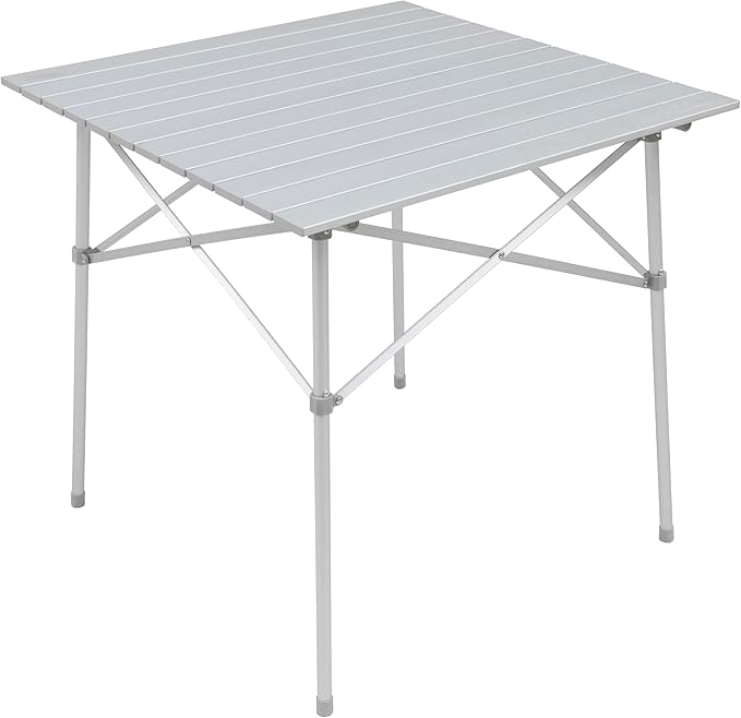 ALPS Mountaineering Aluminum Roll-Top Camp Table with Fast Setup and Compact Storage