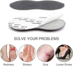 Dr.Foot Heel Grips for Women and Men, Self-Adhesive Heel Cushion Inserts Prevent Heel Slipping, Improve Shoes Too Big, Rubbing, Blisters, Foot Pain- 2pairs+ Extra 1pair(Grey)