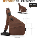 Anti Theft Crossbody Travel Bag for Women Men,Multi-pocket Crossbody Bag,Slim Sling Bag with Adjustable Strap