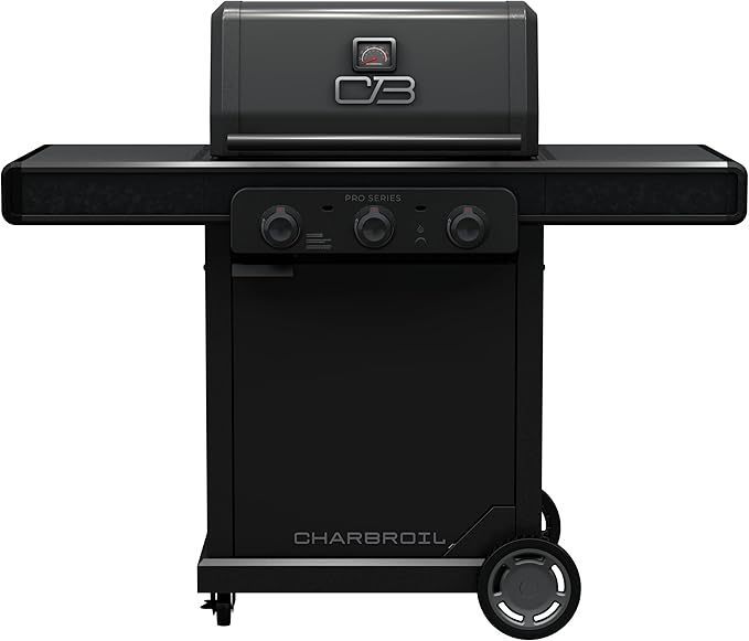 Charbroil® Pro Series™ with Amplifire™ Technology 3-Burner Propane Gas Grill and Griddle Cabinet, Black - 463365124