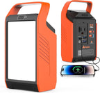 Takki 120W Peak Solar Generator with 21W Panel 83Wh Portable Power Station Solar Power Bank with 110V AC Outlet for Camping Home Use Outdoor Emergency Fan Laptop Hurricane