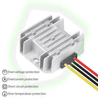 LeMotech DC 36v/48v to 12v Converter 5A 60W Step Down Converter Voltage Reducer IP68 Waterproof Transformer for Golf Cart Truck Boat Vehicle