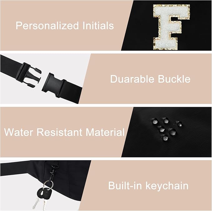 MAXTOP Large Crossbody Fanny Pack with 4-Zipper Pockets,Gifts for Enjoy Sports Festival Workout Traveling Running Casual Hands-Free Wallets Waist Pack Phone Bag Carrying All Phones