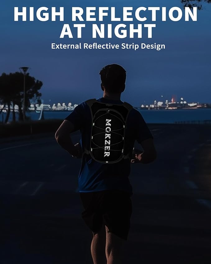 Running Hydration Vest with a 2L Water Bladder, Hydration Pack Lightweight Water Backpack for Running Hiking Cycling Marathon Trail for Men Women