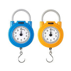 Luggage Weight Scale, 10kg Portable Mechanical Hanging/Fish/Luggage/Kitchen with Hanging Hook Household Multipurpose Scale,for Travel(Yellow)