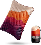 Camping Pillow,Supportive Compressible Travel Pillow Middle Size Lightweight Camp Pillow with Storage Bag for Camping,Hiking,Backpacking,Airplane