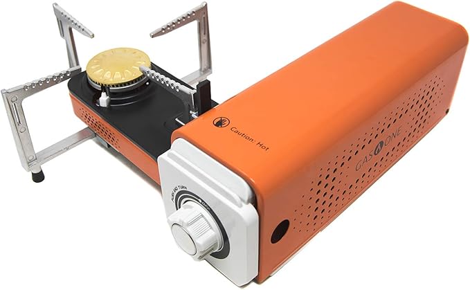 Gas One GS-8300 - Camp Stove Compact Butane Stove with Carrying Case - Foldable Portable Stove