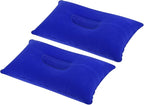 PATIKIL Inflatable Pillow, 2 Pack Squared Ultralight Camping Travel Pillow Desk Rest Neck Support for Hiking Backpacking Office, Dark Blue