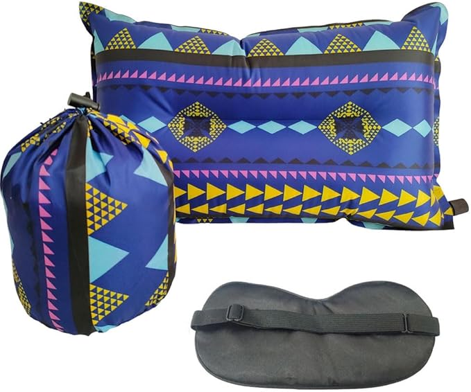 1Pack Inflatable Pillow-Camping Pillow - Air Pillows for Backpacking &Airplane,Hiking,Traveling,Neck Lumbar Support Blow Up Pillow,Compressible.