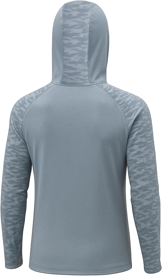 Permethrin Insect Repellent Mens Athletic Hoodies Long Sleeve Fishing Shirts SPF 50+ UV Sun Shirt Protection Rash Guard