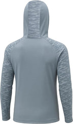 Permethrin Insect Repellent Mens Athletic Hoodies Long Sleeve Fishing Shirts SPF 50+ UV Sun Shirt Protection Rash Guard