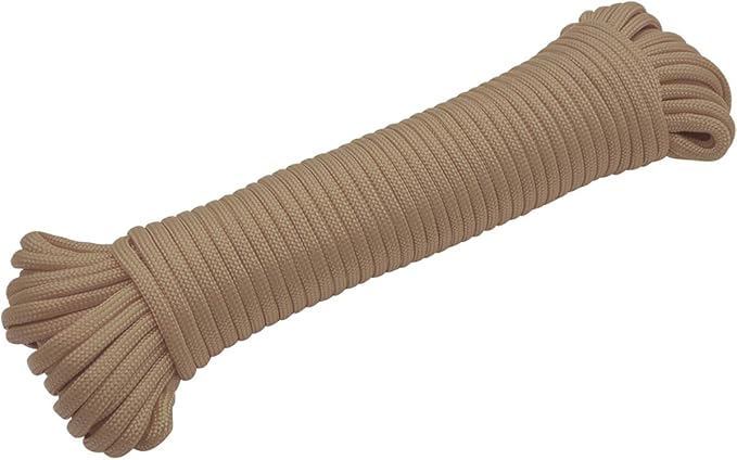 Coghlan's 50 ft Nylon Paracord - Type III 550 Survival Rope with 7 Core Strands, 550 lbs Break Strength - Versatile Outdoor Gear for Camping, Shelter, Repair, and Emergency Preparedness