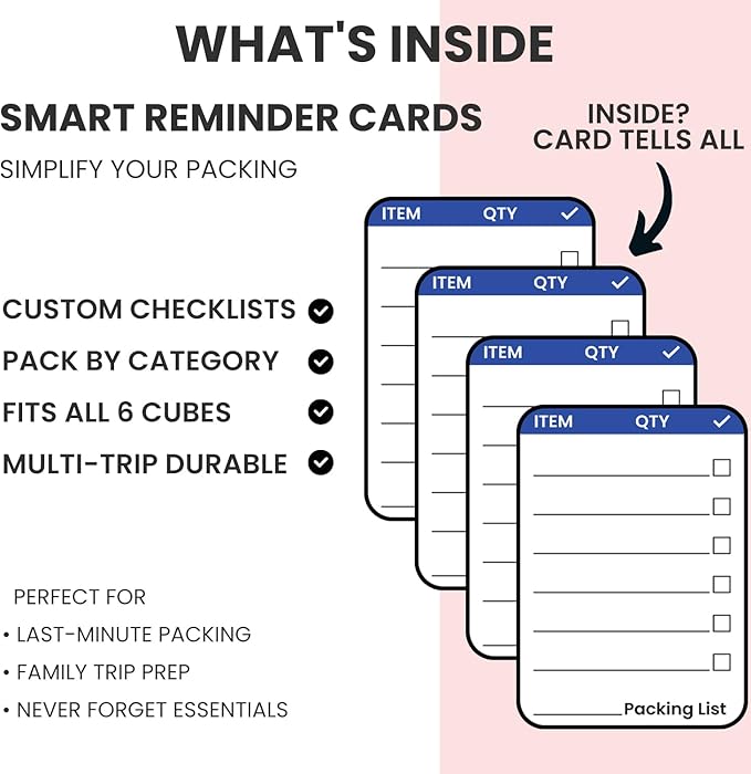 8 Set/6 Set/4 Set Compression Packing Cubes for Travel, Lightweight Vacation Travel Essentials, Travel Accessories for Suitcase Organizer Bags Set, Durable Luggage Organizer