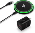 Samsung Wireless Charger Fast Charging Pad for Galaxy S25 Ultra/S24 Plus/S24 FE/S24Ultra/S23+/S22/S21/S20,15W Wireless Phone Charger Android Charging Station Mat for Google Pixel 9 Pro 8A with Adapter
