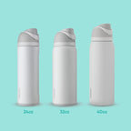 Owala FreeSip Insulated Stainless Steel Water Bottle with Straw, BPA-Free Sports Water Bottle, Great for Travel, 40 Oz, Very, Very Dark