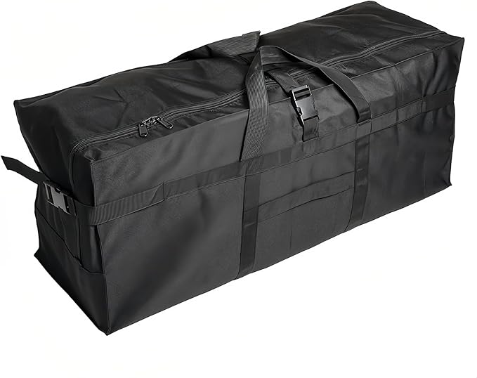 Large Duffel Bag, Waterproof Carry on Weekend Overnight Storage Bag over Luggage for Airline, Travel, Camping, Moving