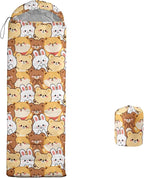 Galaxy Wolf Camping Sleeping Bags Warm & Cool Weather Waterproof Backpacking Blue Purple Starry Sky Sleeping Bag All Seasons Camping, for Adult Kids Boy Girls Camping Gear Equipment, Traveling