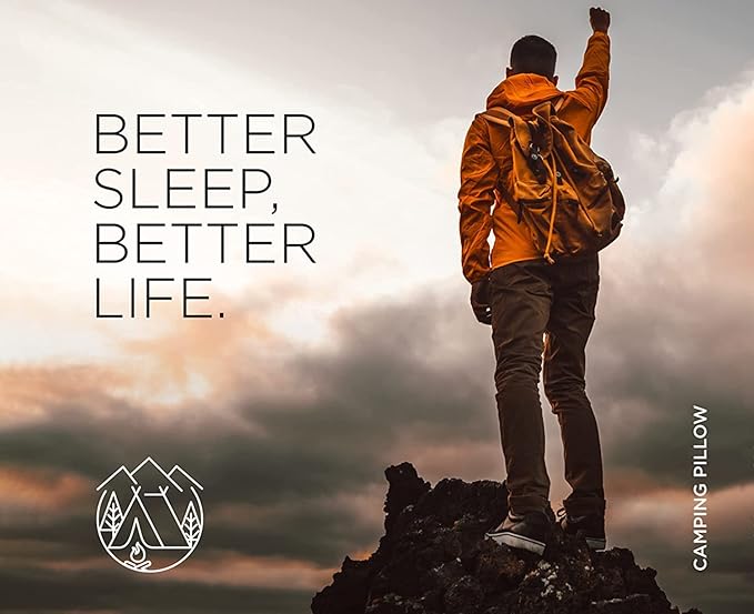 Vaverto Rose Pink Travel and Camping Pillow - Compressible Medium Firm Memory Foam, Viscose Made from Bamboo Cover, Machine Washable, Ideal for Backpacking, Airplane, Car Travel